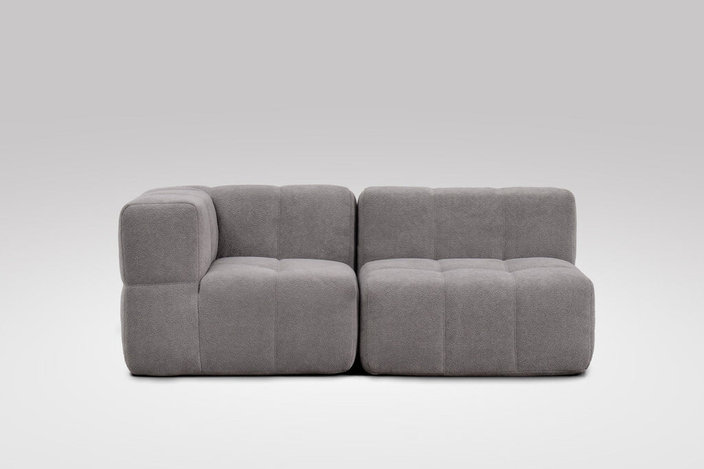 2 Teiliges Modulares Sofa – Grau