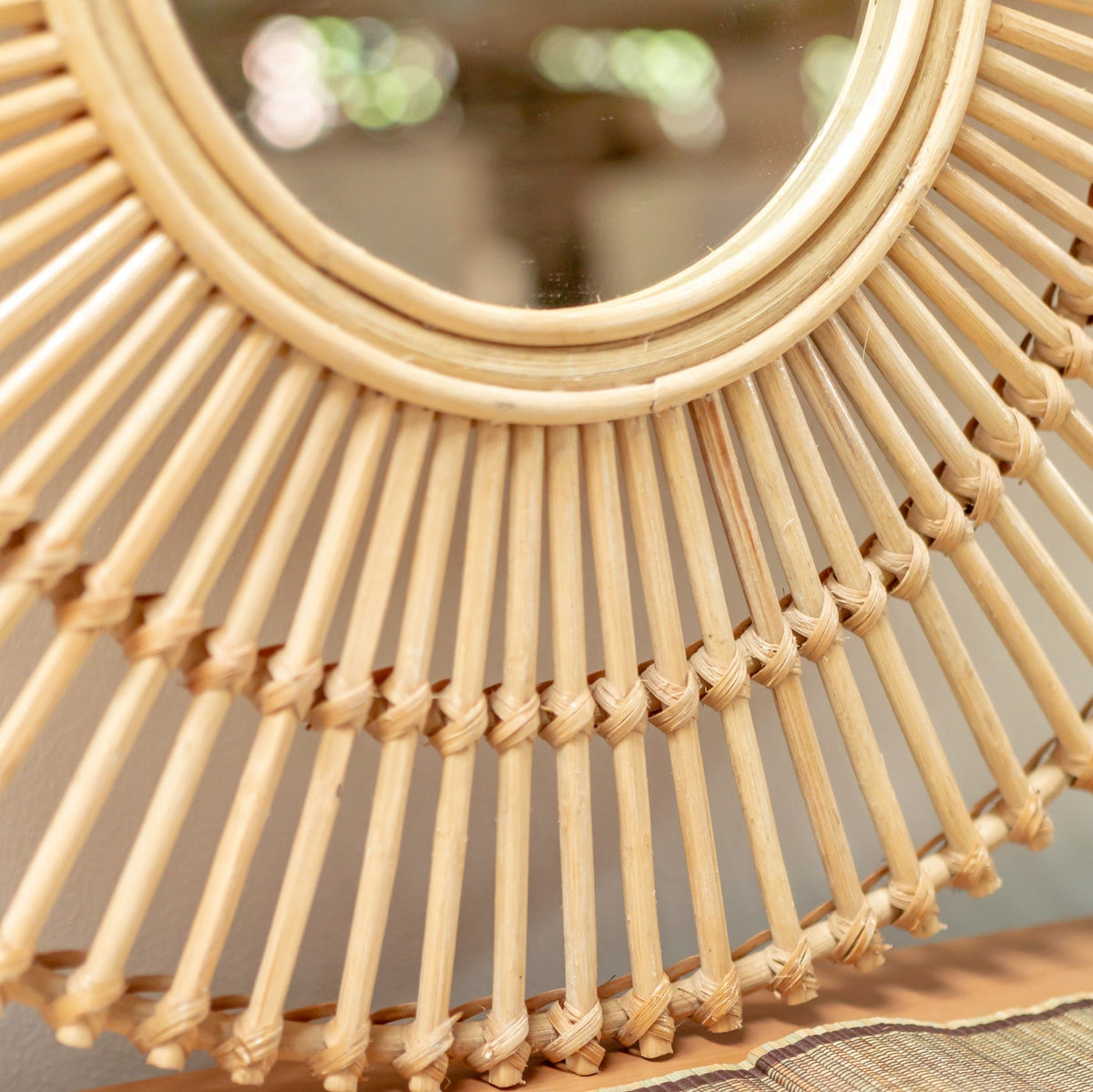Natural Sun – Rattan Spiegel
