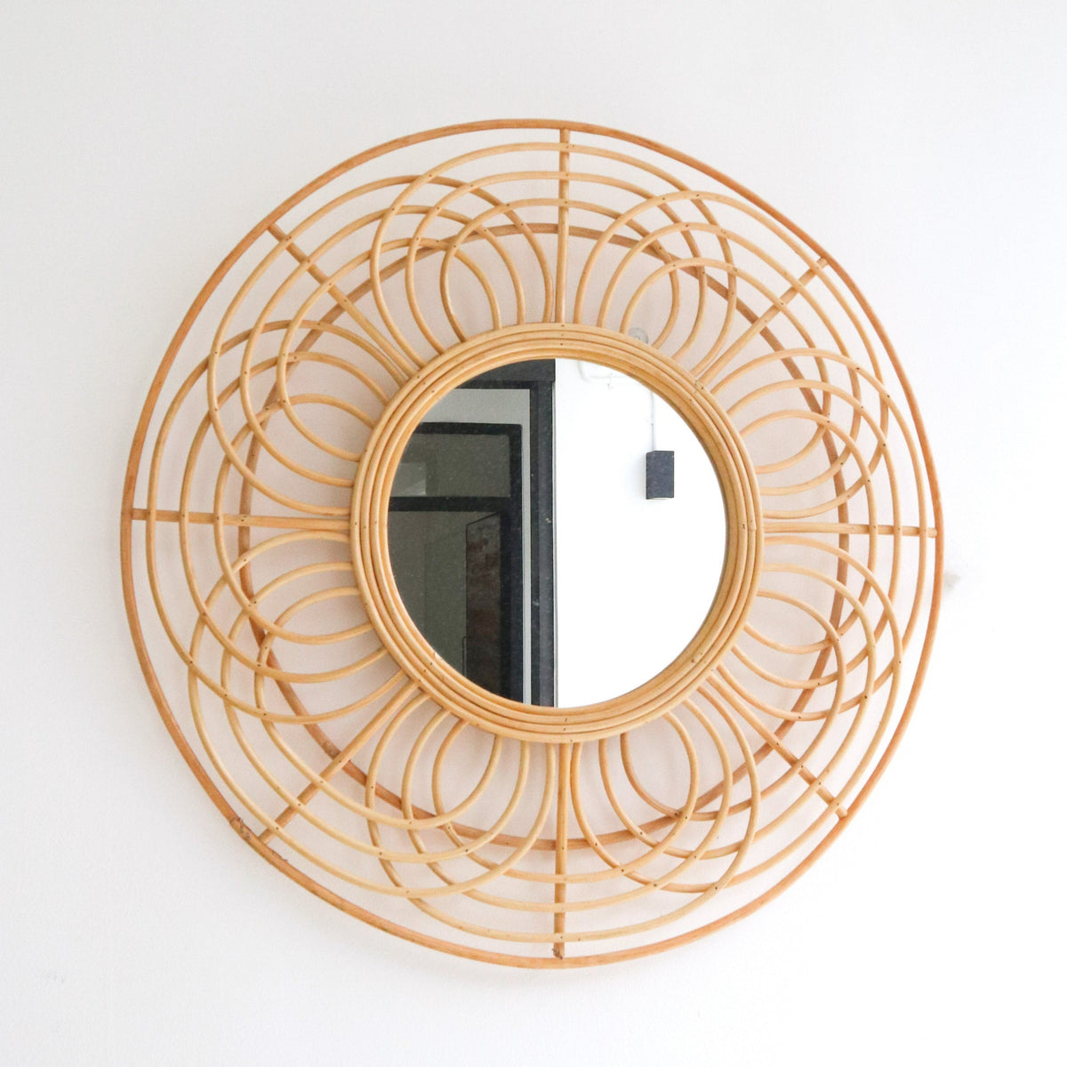 Rattan Bloom – Wandspiegel