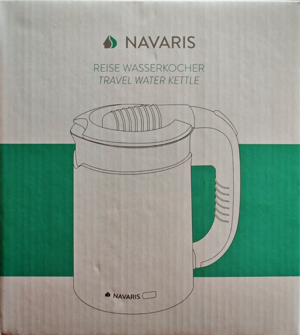 Navaris Reisewasserkocher 0,5L Elektrisch Doppelwandig Camping Wasserkocher C05