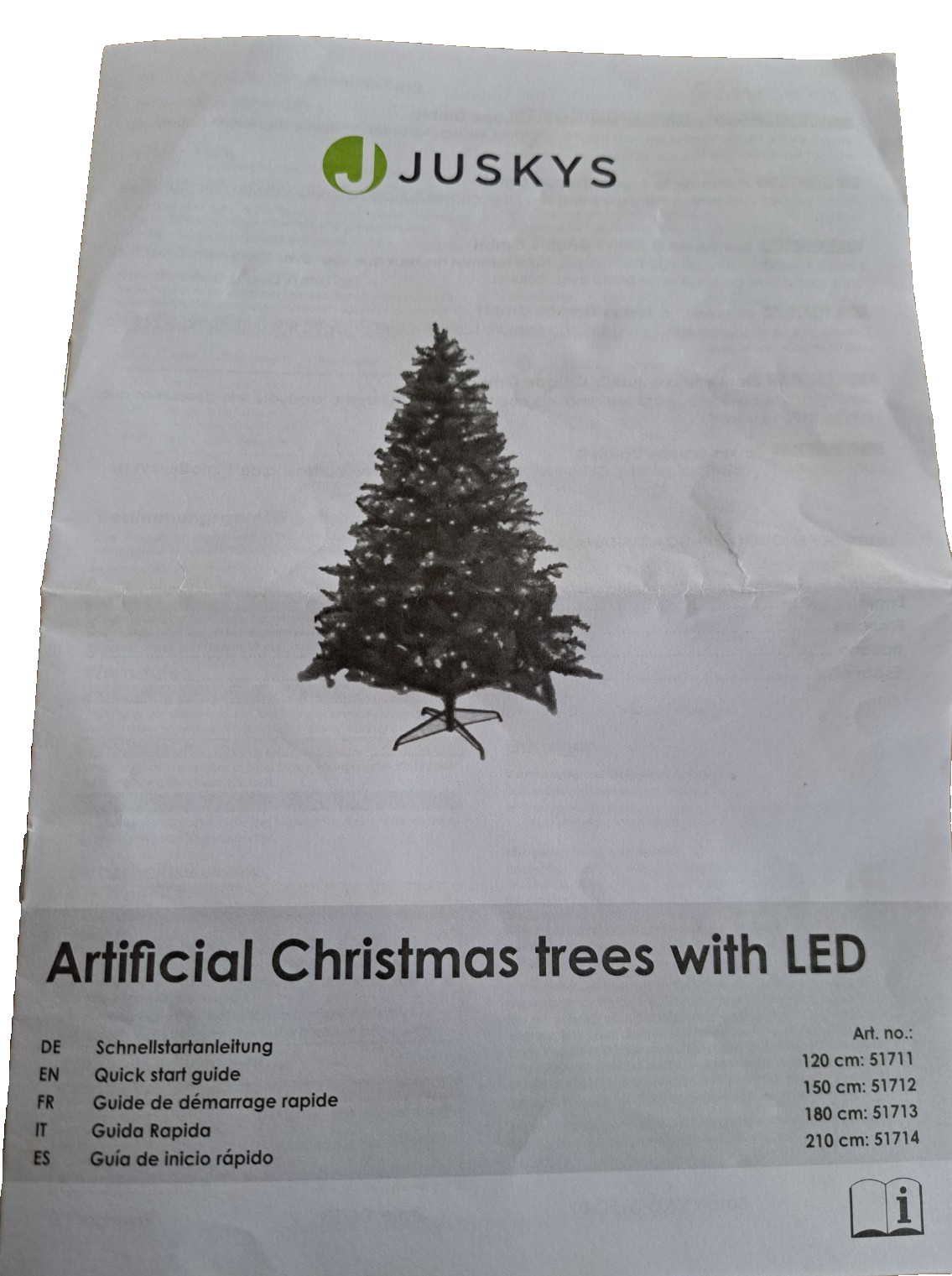 Juskys künstlicher Weihnachtsbaum 150 cm Kunsttanne Tannenbaum Deko