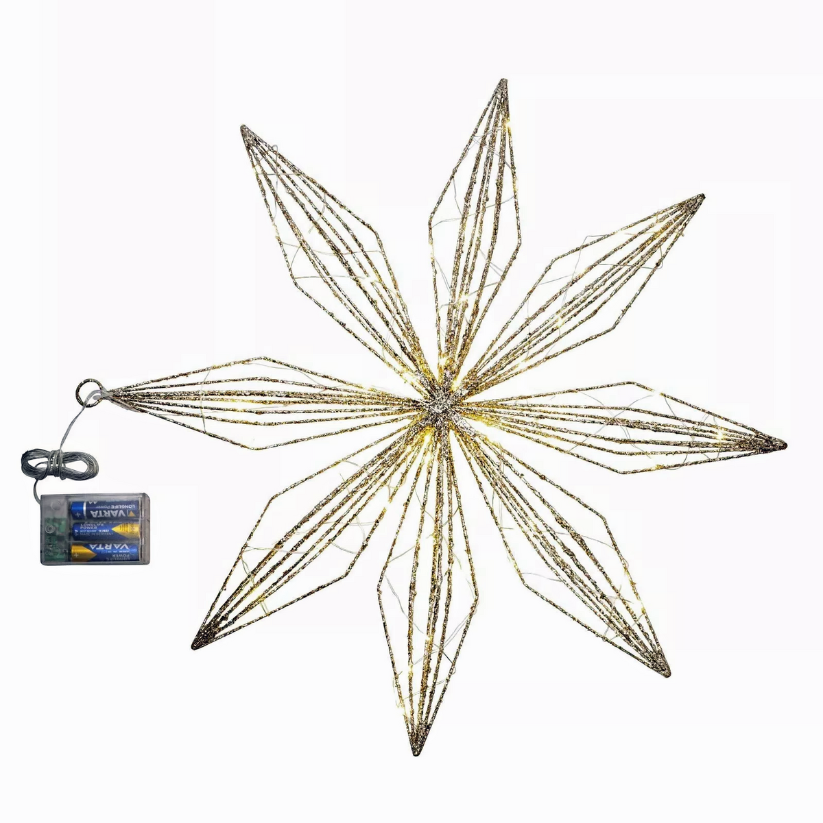 LED Stern Shine 50cm 40 LEDs leuchtende Weihnachts Hängedeko Fenster