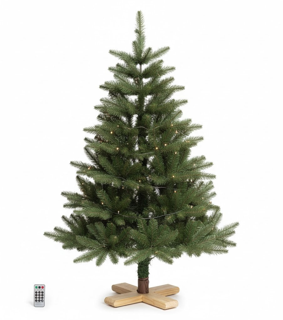 LUMIDA Xmas LED-Weihnachtsbaum Nordmanntannen-Optik 10 Farben/Funktionen - 100cm