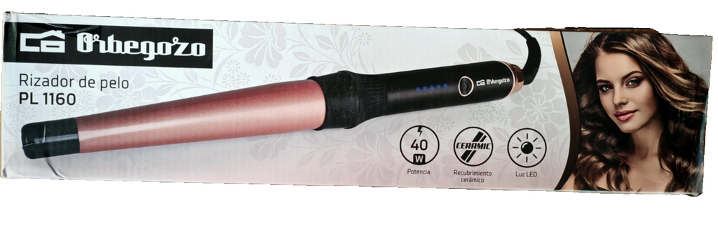 Orbegozo PL1160 Lockenstab Keramikbeschichtung 40W Styling für Locken C-01