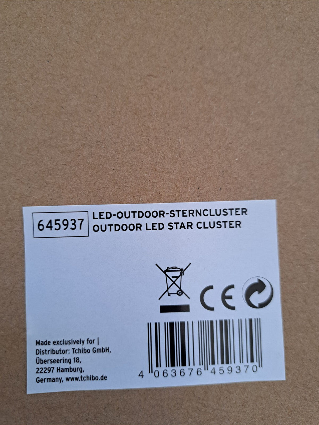 Tchibo LED Outdoor Sterncluster 645937 Weihnachtsdeko Sterne warmweiß