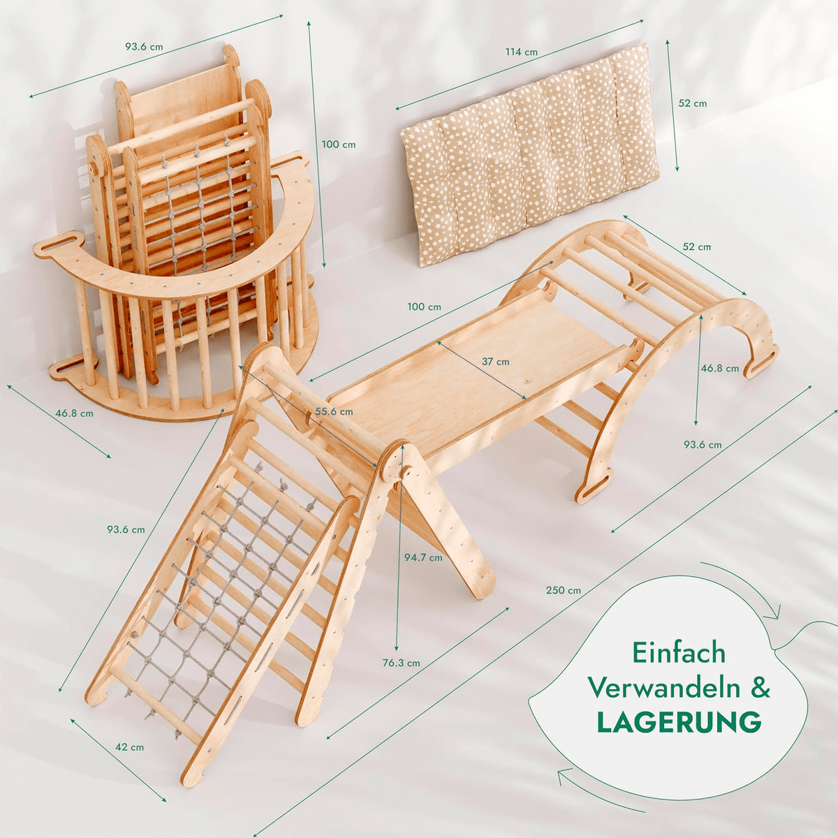 5in1 Montessori Klettergerüst Set