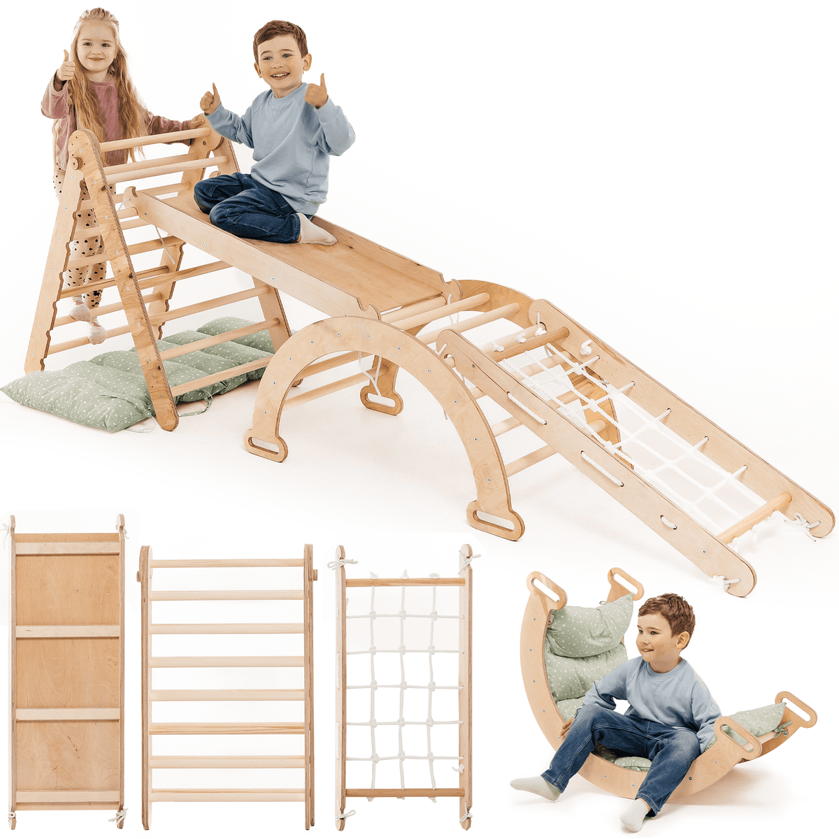 5in1 Montessori Klettergerüst Set