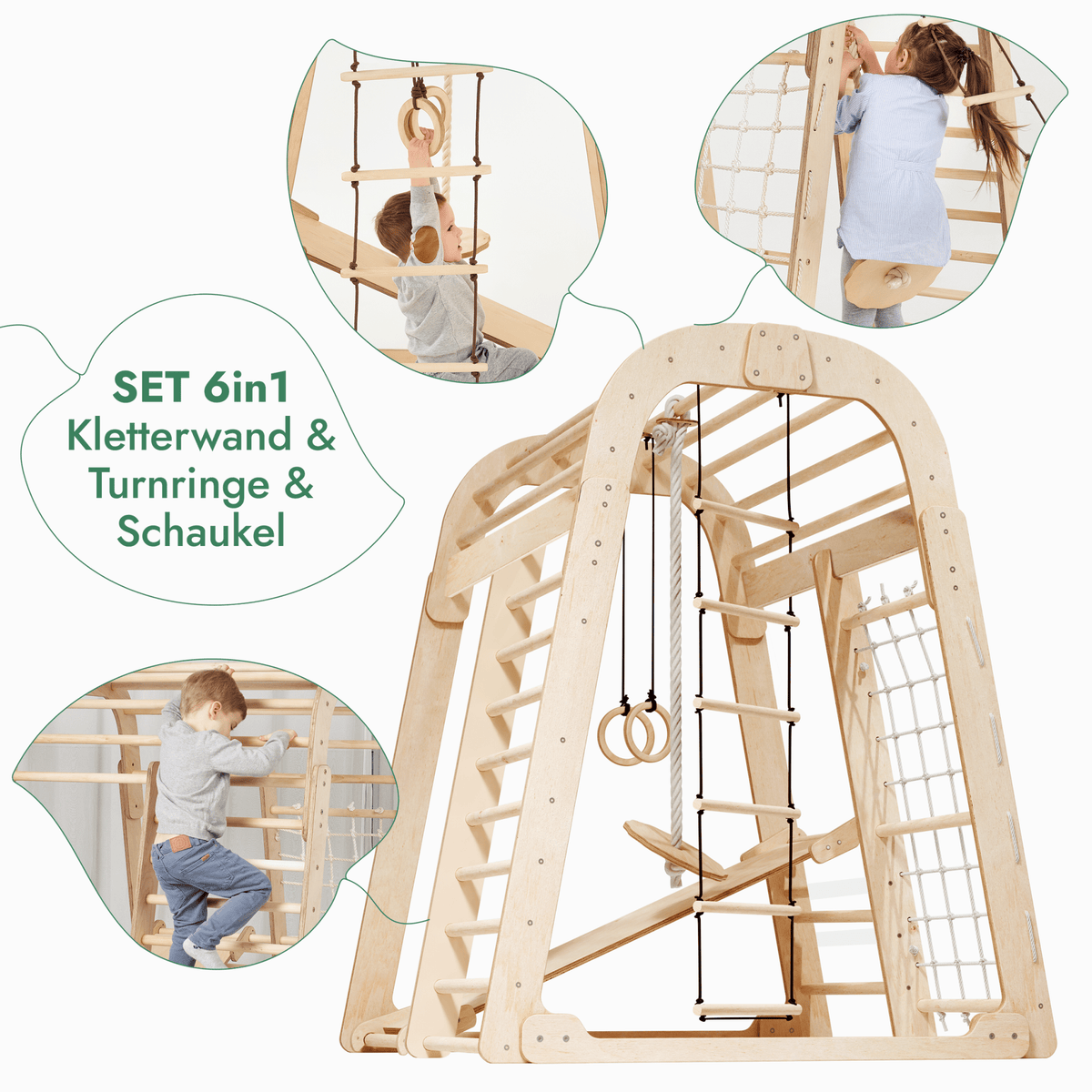 6in1 Indoor-Spielplatz Beige