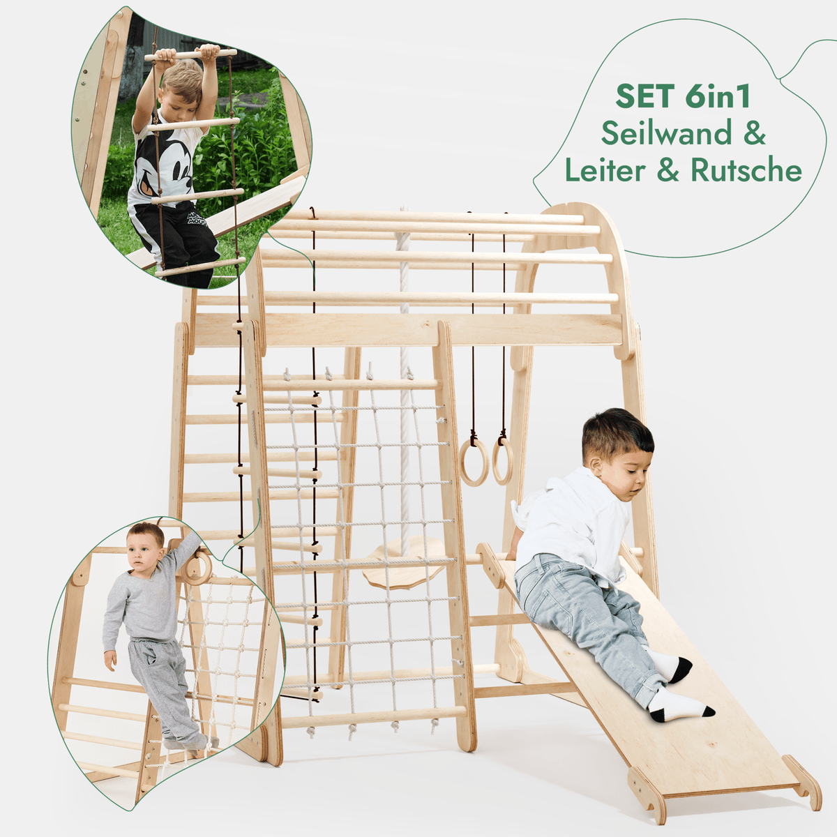6in1 Indoor-Spielplatz Beige