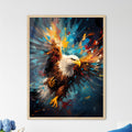 Flight Of Eagle  Abstract Fantasy - An Eagle With Colorful Feathers