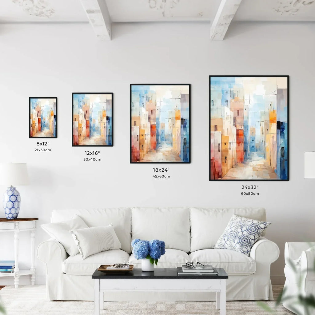 Mediterranean Streets – Abstraktes Wandbild