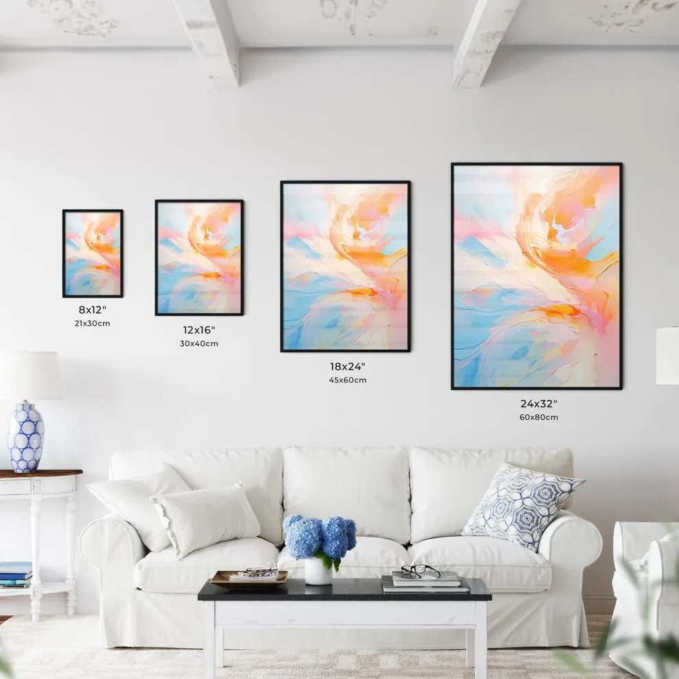 Sunset Flow – Abstraktes Wandbild