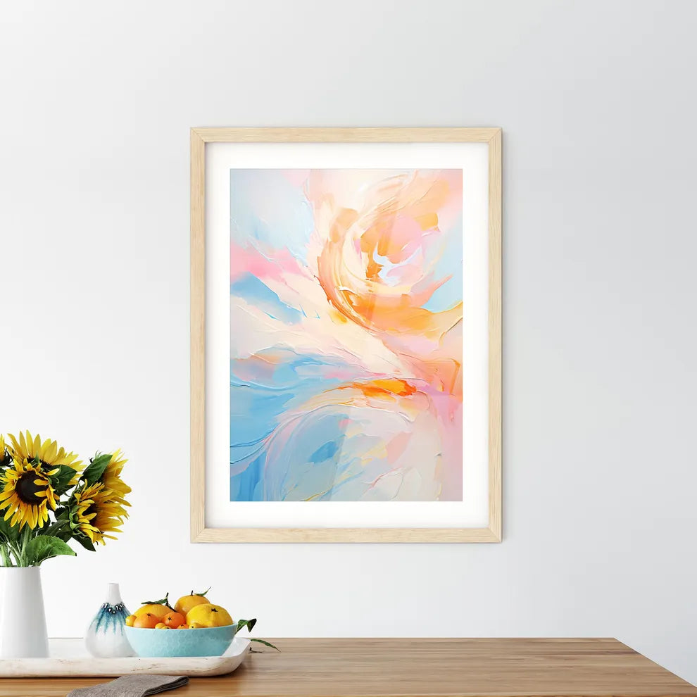 Sunset Flow – Abstraktes Wandbild