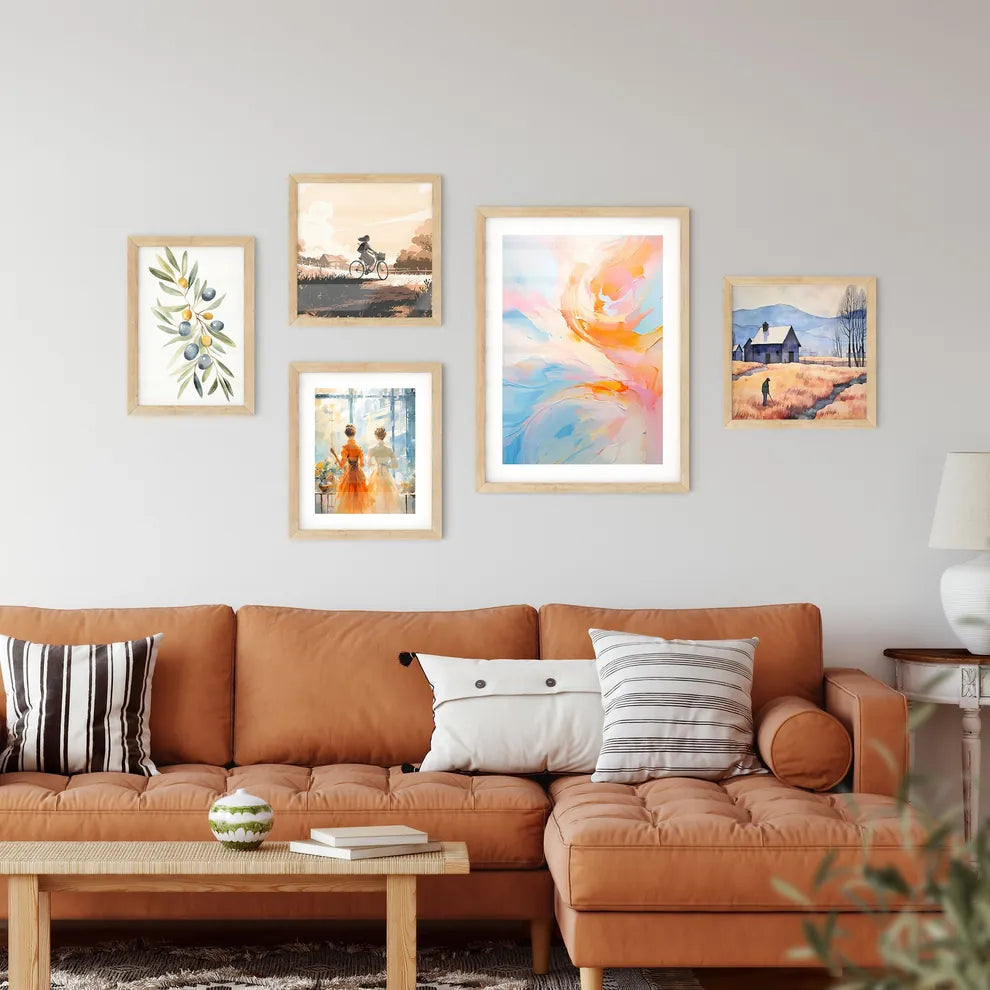 Sunset Flow – Abstraktes Wandbild