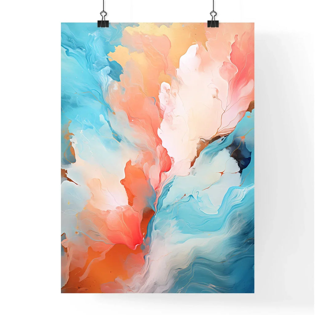 Coral Flow – Abstraktes Wandbild