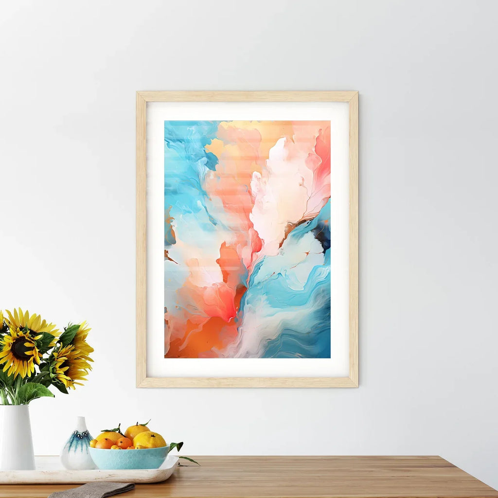 Coral Flow – Abstraktes Wandbild