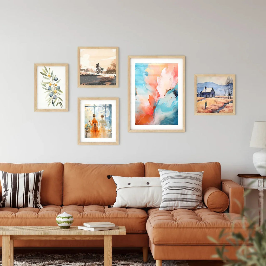 Coral Flow – Abstraktes Wandbild