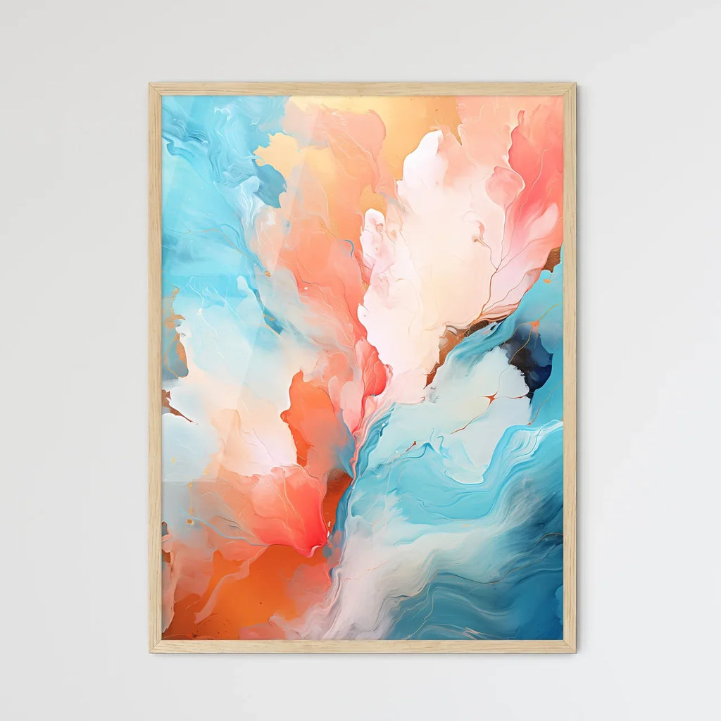 Coral Flow – Abstraktes Wandbild