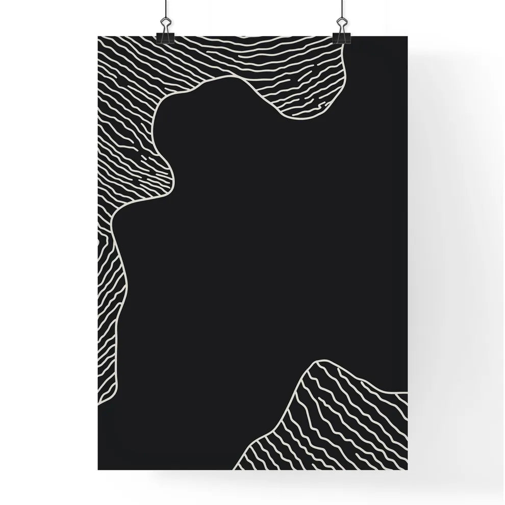 Noir Lines – Abstraktes Wandbild
