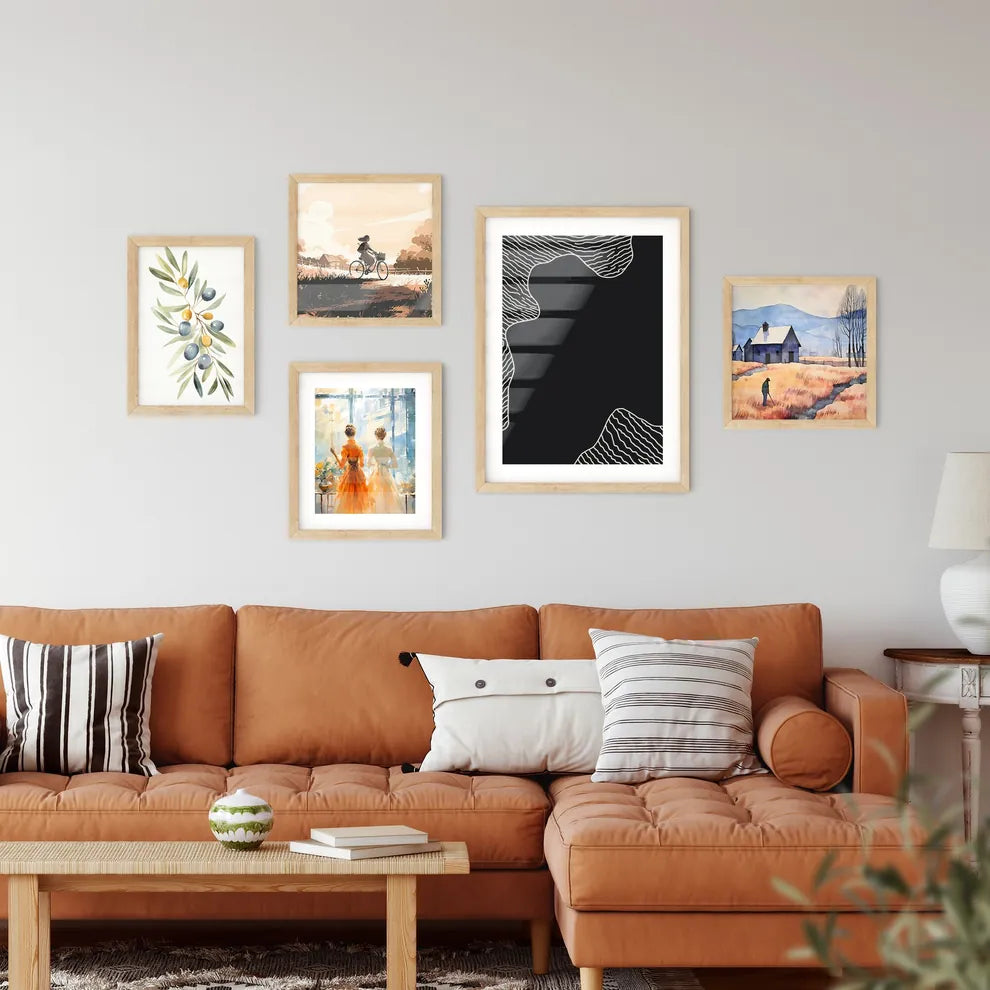 Noir Lines – Abstraktes Wandbild