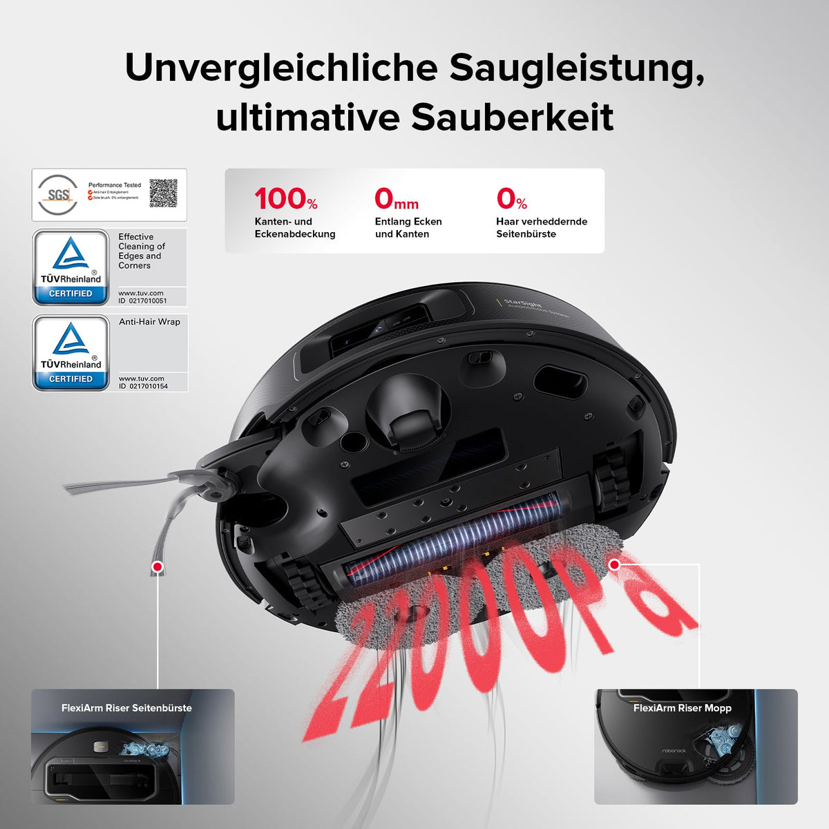 Roborock Saros Z70 Saugroboter mit Greifarm