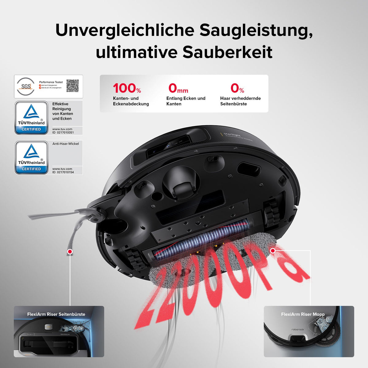Roborock Saros Z70 Saugroboter mit Greifarm