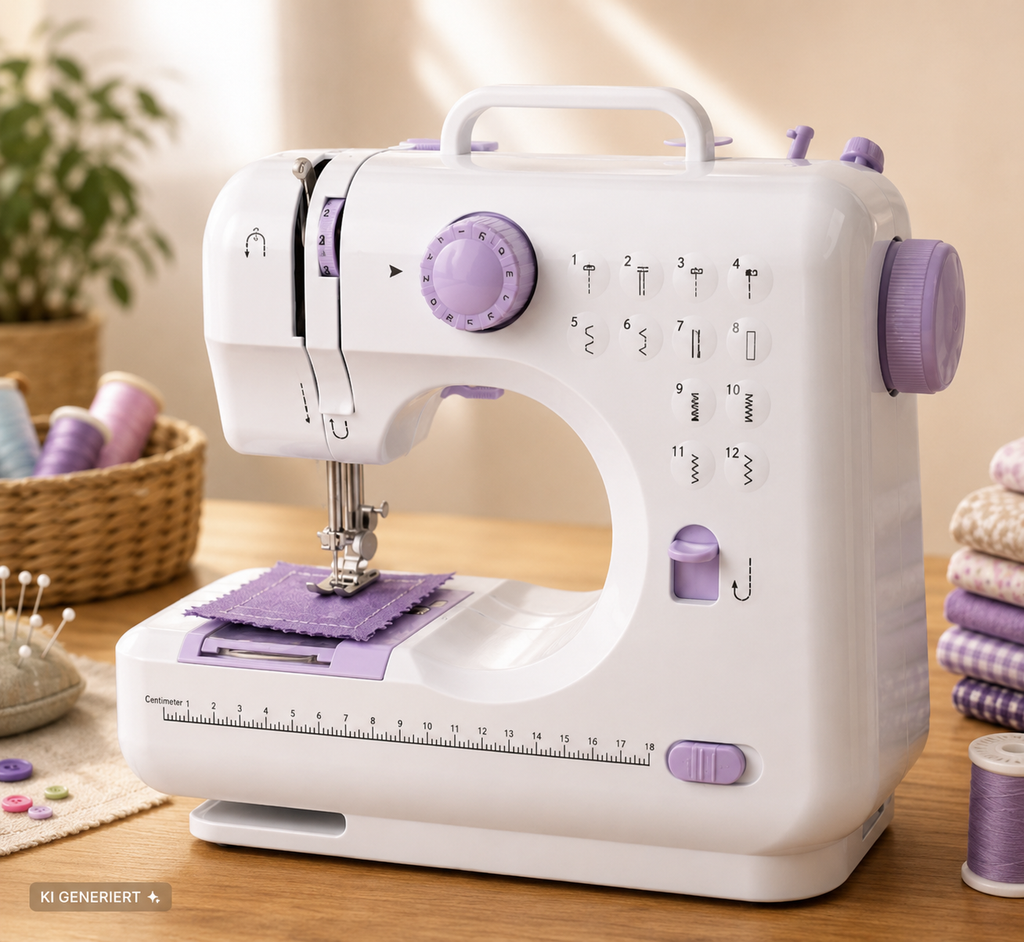 Emerio SEW-121820 Nähmaschine Kinder Anfänger 12 Stichmuster Fußpedal HO-A29