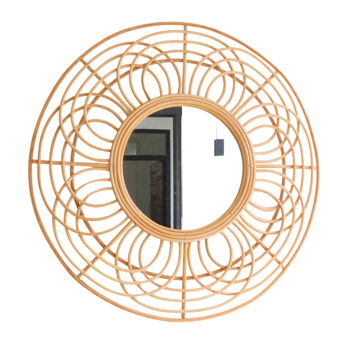 Rattan Bloom – Wandspiegel