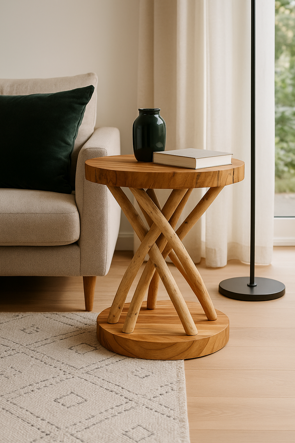Holz Beistelltisch