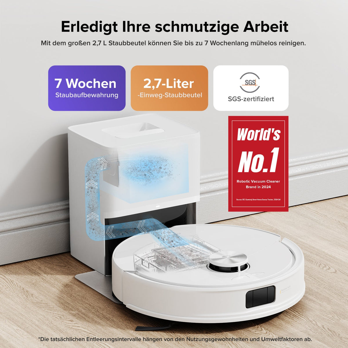 Roborock Q10 S5+ Saugroboter mit Absaugstation