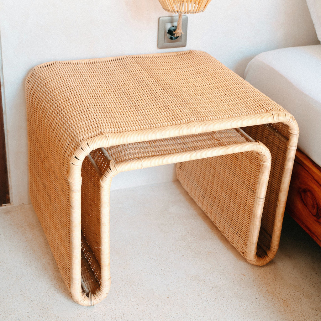 BAYU - Rattan Beistelltisch