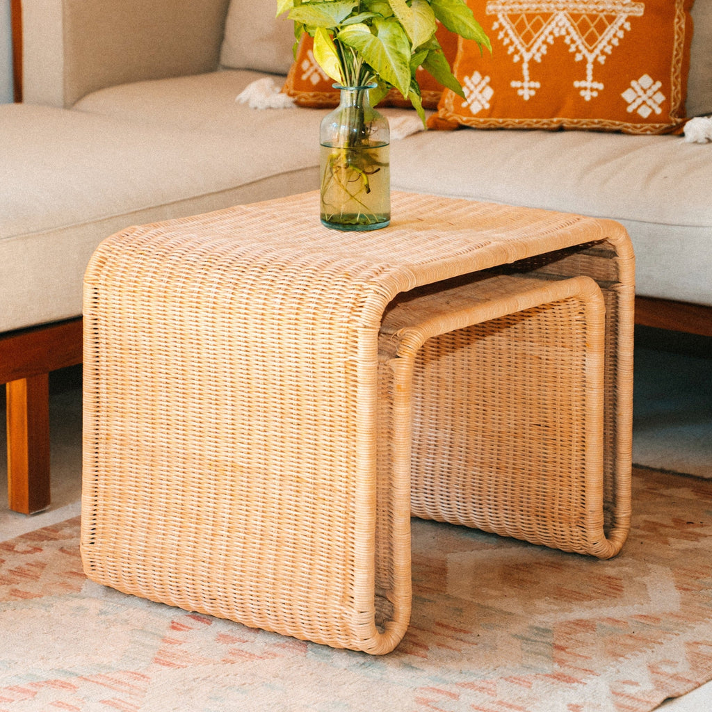 BAYU - Rattan Beistelltisch