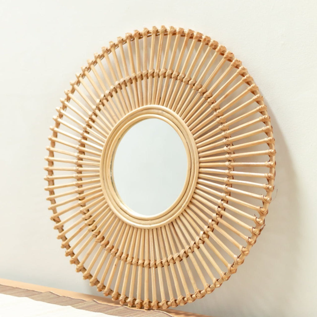 Natural Sun – Rattan Spiegel