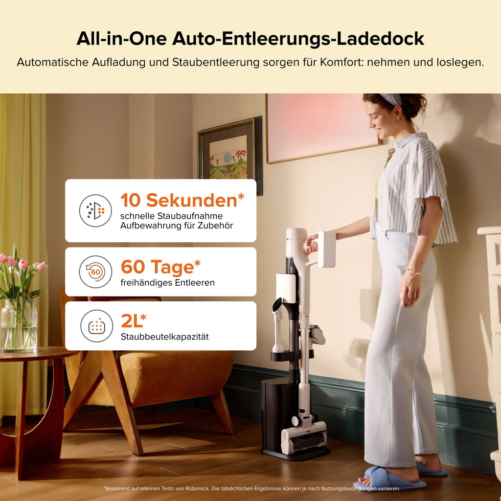 Roborock H60 Hub Akku-Staubsauger