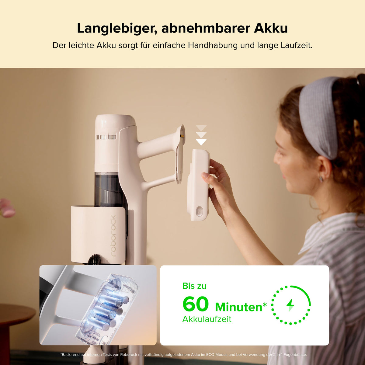 Roborock H60 Hub Akku-Staubsauger