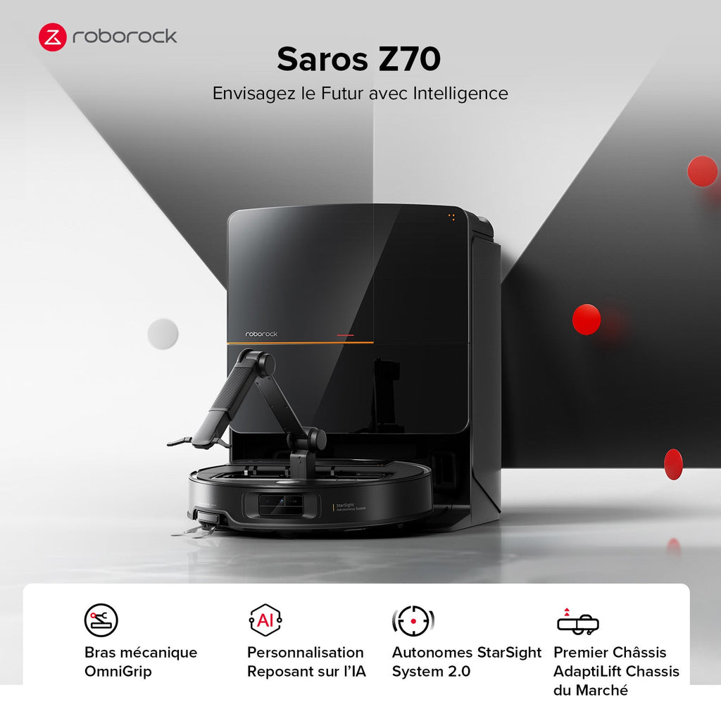 Roborock Saros Z70 Saugroboter mit Greifarm