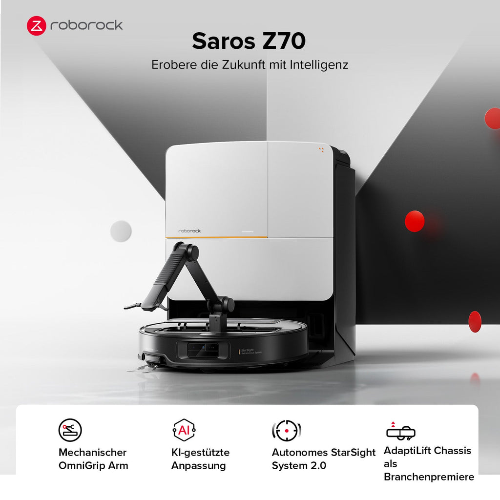 Roborock Saros Z70 Saugroboter mit Greifarm