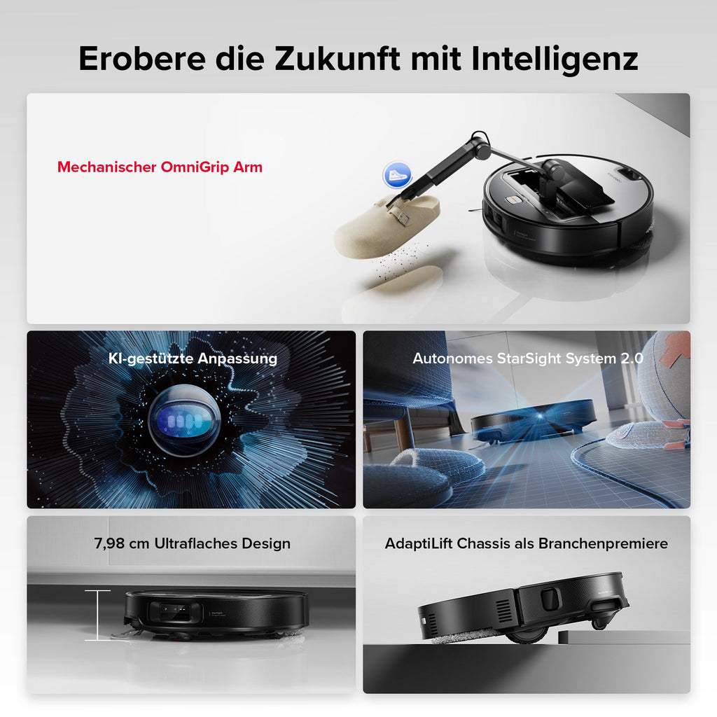 Roborock Saros Z70 Saugroboter mit Greifarm