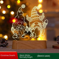 „3D LED Acryl-Nachtlicht – Weihnachtsdekoration, Geschenk für Kinder, Silvester, Valentinstag, Weihnachtsornamente“