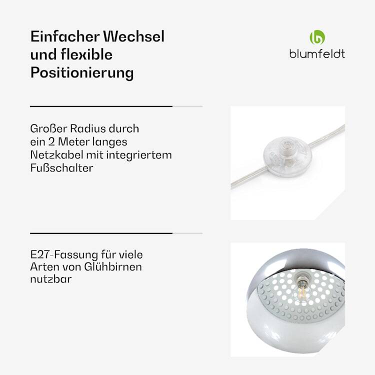 Arcéa – Bogenleuchte mit Marmorsockel