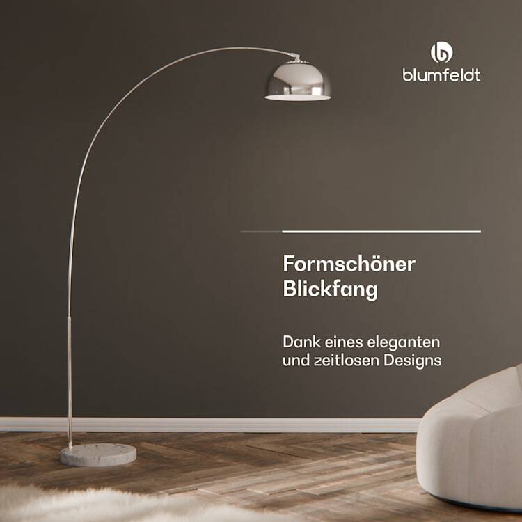 Arcéa – Bogenleuchte mit Marmorsockel