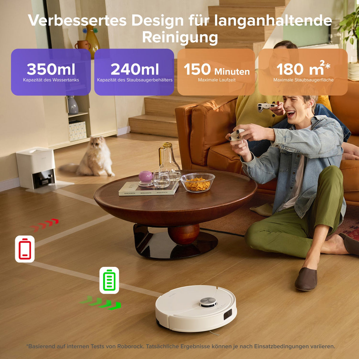 Roborock Q10 S5+ Saugroboter mit Absaugstation