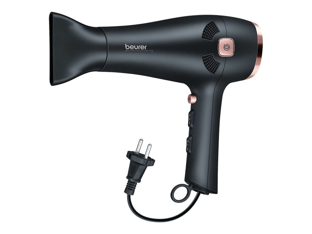 Beurer HC55 Ionen Haartrockner Kabeleinzug Diffusor Föhn 2000W Schwarz C02 FEH