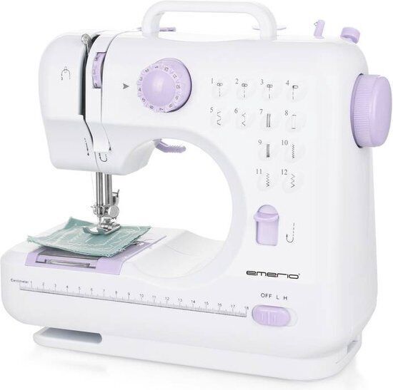 Emerio SEW-121820 Nähmaschine Kinder Anfänger 12 Stichmuster Fußpedal HO-A29