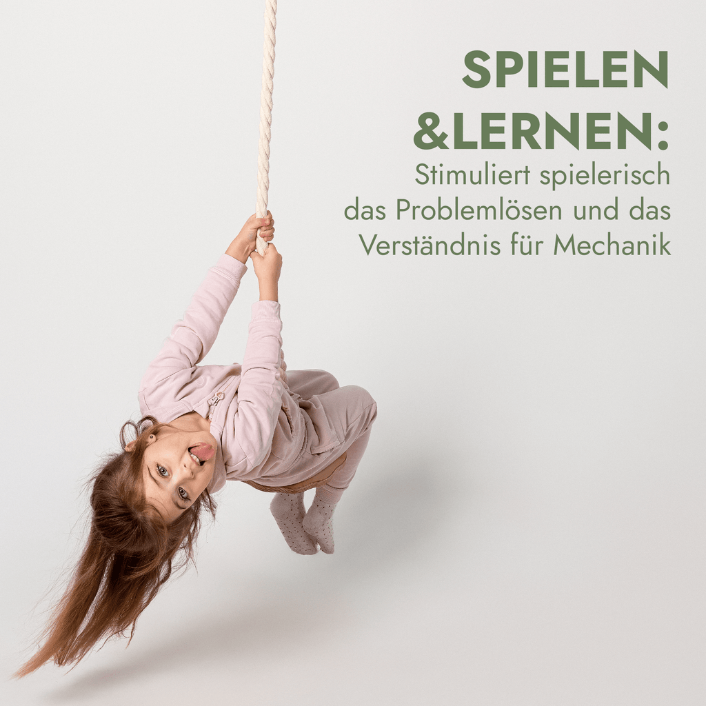 Set aus drei Schaukeln: Scheibe + Ringe + Strickleiter